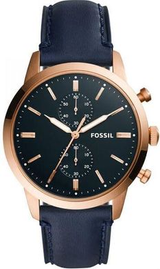 Часы наручные мужские FOSSIL FS5436 кварцевые, ремешок из кожи, США