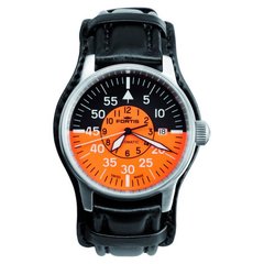 Швейцарские часы наручные мужские FORTIS 595.11.13 L.01 на кожаном ремешке, механика с автоподзаводом