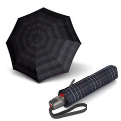 Зонт складной унисекс Knirps T.200 Medium Duomatic Check Black Kn9532005290