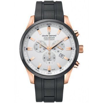 Часы наручные мужские Claude Bernard 10222 37RNCA AIR, кварцевый хронограф, водозащита 20 ATM (дайвинг)