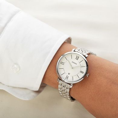Часы наручные женские FOSSIL ES3433 кварцевые, на браслете, серебристые, США