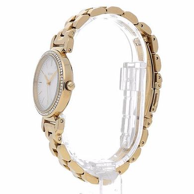 Часы наручные женские DKNY NY2634 кварцевые, с кристаллами, цвет желтого золота, США