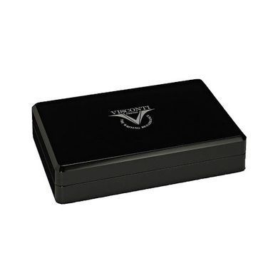 Ручка пір'яна Visconti 26702PDA56F Divina Black FP Medium 23KT F