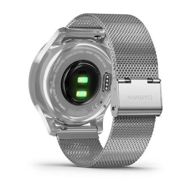 Смарт годинник Garmin Vivomove Luxe сріблястий з сріблястим ремінцем