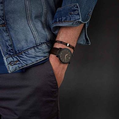 Часы наручные мужские FOSSIL FS5551 кварцевые, ремешок из кожи, США