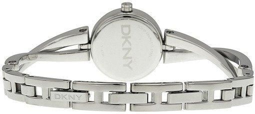 Часы наручные женские DKNY NY2173 кварцевые, декоративный браслет с фианитами, серебристые, США