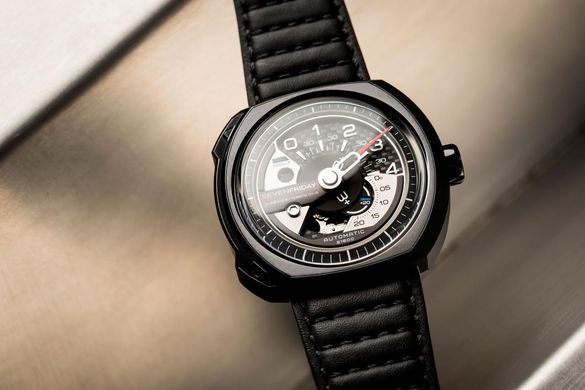 Часы наручные мужские SEVENFRIDAY SF-V3/01, автоподзавод, Швейцария (дизайн напоминает спидометр автомобиля)