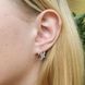 Срібні сережки з золотом 3