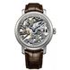 Часы наручные мужские Aerowatch 50931 AA01, механика с ручным заводом, скелетон, коричневый кожаный ремешок 1