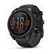 Смарт-годинник Garmin Fenix 8 &ndash; 47 мм, AMOLED Sapphire, титан з DLC-покриттям Carbon Gray та силіконовим ремінцем чорного/сірого кольору