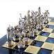 S4BLU Manopoulos Greek Mythology chess set with gold-silver chessmen/Blue chessboard 36cm 4