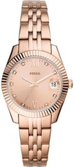 Часы наручные женские FOSSIL ES4898 кварцевые, на браслете, цвет розового золота, США