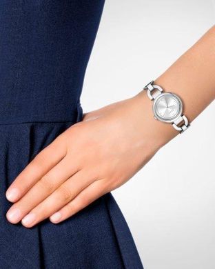 Часы наручные женские DKNY NY2767 кварцевые, браслет из букв, серебристые, США