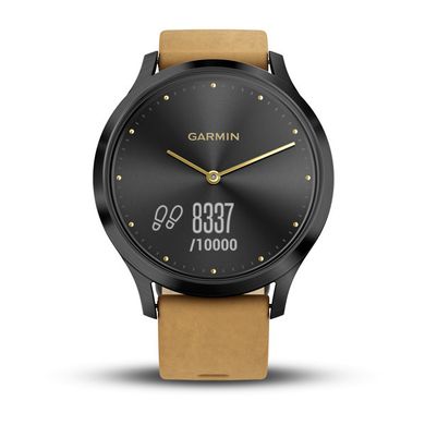 Смарт-годинник Garmin Vivomove HR Premium Black Tan One Size (універсальний)