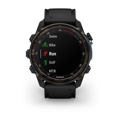 Смарт-годинник Garmin Descent Mk3i - 51 мм, титан Carbon Grey DLC з чорним силіконовим ремінцем + трансивер Descent T2