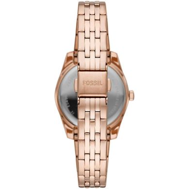 Часы наручные женские FOSSIL ES4900 кварцевые, на браслете, цвет розового золота, США