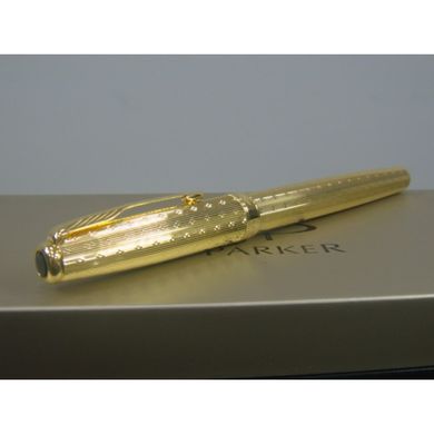 Ручка роллер Parker Sonnet Chiselled Gold GT RB 85 422G