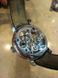 Годинники наручні чоловічі Aerowatch 57931 AA01 механічні з ручним заводом, скелетон, коричневий ремінець 5