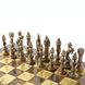 S9CBRO Manopoulos Renaissance chess set with gold-brown chessmen / Brown chessboard 5