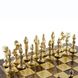 S9CBRO Manopoulos Renaissance chess set with gold-brown chessmen / Brown chessboard 4