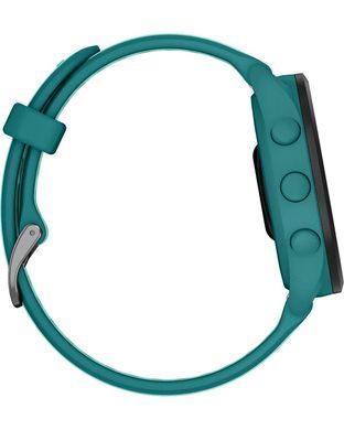 Смарт-часы Garmin Forerunner 165 Music, силиконовый ремешок цвета бирюзовый/аква