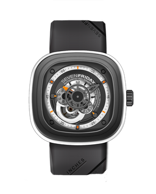 Часы наручные мужские SEVENFRIDAY SF-P3/03, автоподзавод, Швейцария (дизайн напоминает ратрак для двигателей)