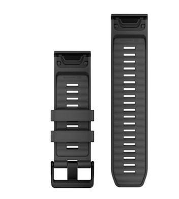 Ремінець Garmin QuickFit 26 графітовий сірий для смарт-годинників Fenix 7/8, Tactix, Instinct