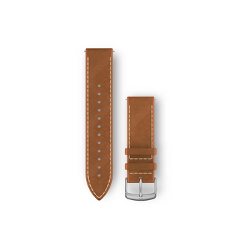 Ремешок Garmin для Venu Sq/Forerunner 245/645/Vivoactive 3/Vivomove (20 мм), светло-коричневая итальянская кожа