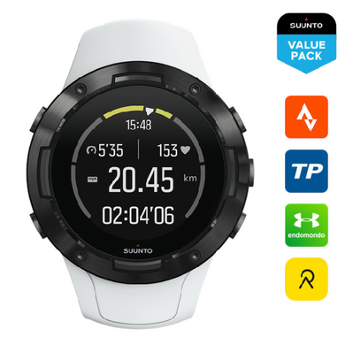 GPS-часы для спорта SUUNTO 5 BLACK WHITE SPECIAL EDI компактные