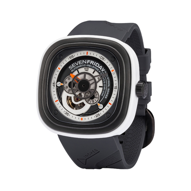 Часы наручные мужские SEVENFRIDAY SF-P3/03, автоподзавод, Швейцария (дизайн напоминает ратрак для двигателей)