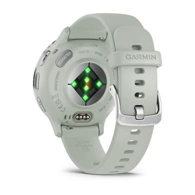 Смарт-часы Garmin Venu 3s, стальной серебристый безель с серым корпусом и силиконовым ремешком