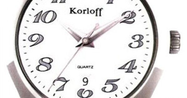 Годинники наручні чоловічі Korloff CQK42/163 кварцові, чорний ремінець з шкіри теляти