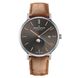 Часы наручные Claude Bernard 80501 3 GIR, механика - автоподзавод, лунный календарь, коричневый ремешок 1