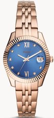 Часы наручные женские FOSSIL ES4901 кварцевые, на браслете, цвет розового золота, США