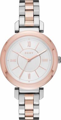 Часы наручные женские DKNY NY2585 кварцевые в биколорном дизайне, США