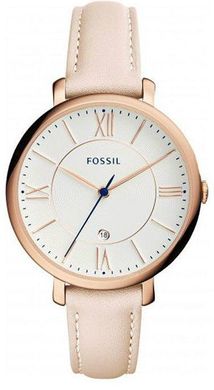 Часы наручные женские FOSSIL ES4202 кварцевые, кожаный ремешок, США