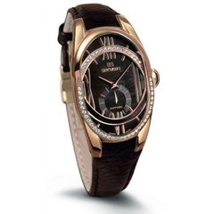 Наручные часы 1668-2-1064 brown, pvd-r cz stones, brown leather (Seculus)