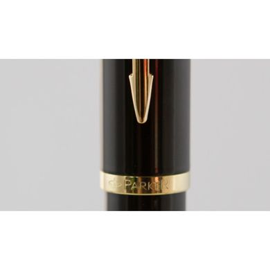 Ручка перьевая Parker IM Black GT FP 20 312Ч со стальным пером и отделкой золотом