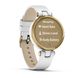 Смарт-годинник Garmin Lily Classic Light Gold з білим корпусом та ремінцем з італійської шкіри 3