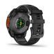 Смарт-годинник Garmin Fenix 8 &ndash; 47 мм, AMOLED, сланцево-сірий з чорним силіконовим ремінцем