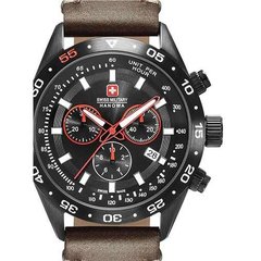 Часы наручные мужские Swiss Military-Hanowa 06-4318.13.007 кварцевые, ремешок из кожи, Швейцария