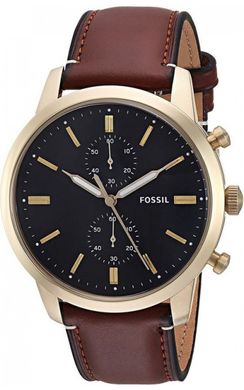 Часы наручные мужские FOSSIL FS5338 кварцевые, ремешок из кожи, США