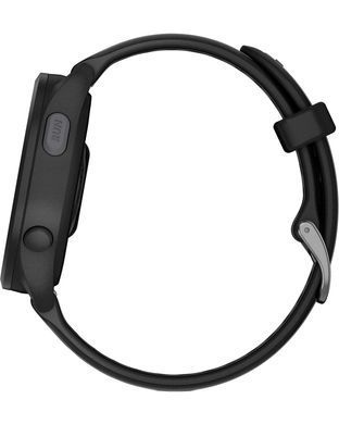 Смарт-часы Garmin Forerunner 165 Music, черный/сланцево-серый силиконовый ремешок