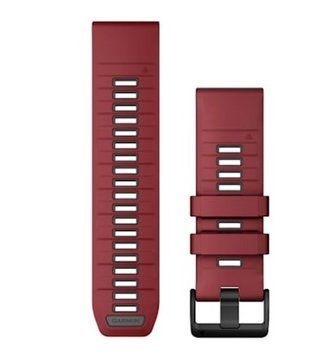 Ремінець Garmin QuickFit 26 марсала/графіт для смарт-годинників Fenix 7/8, Tactix, Instinct
