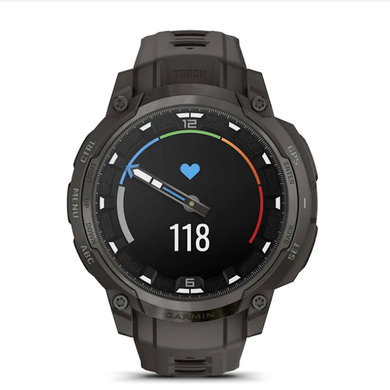 Смарт-часы Garmin Instinct Crossover AMOLED цвета древесного угля