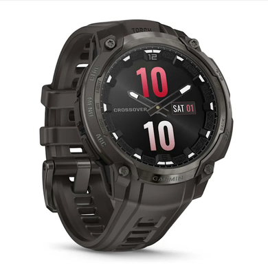 Смарт-часы Garmin Instinct Crossover AMOLED цвета древесного угля