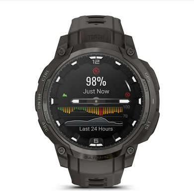 Смарт-часы Garmin Instinct Crossover AMOLED цвета древесного угля