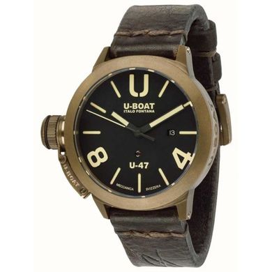 Часы наручные мужские U-BOAT 7797 CLASSICO U-47 47 MM BRONZE S/N:0545