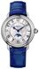 Часы наручные женские Aerowatch 43960 AA01 кварцевые с фазой Луны, ремешок кожаный синий 1