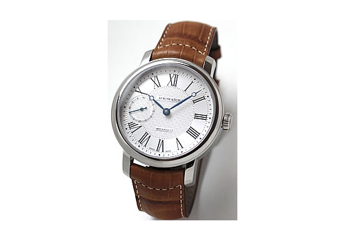 Часы наручные мужские Aerowatch 50931 AA06, механика с ручным заводом, малая секунда, коричневый ремешок